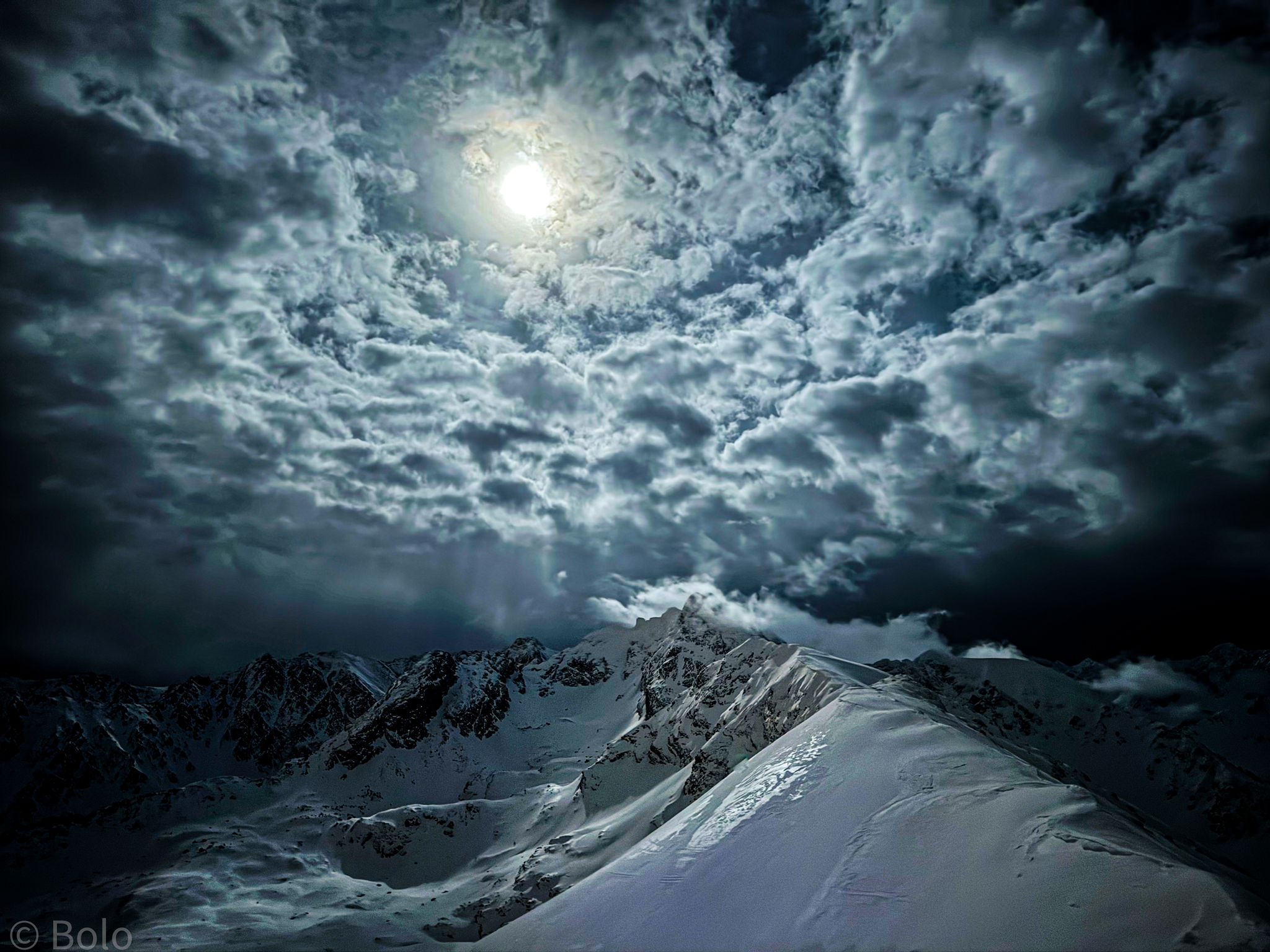  Tatry nocą, 23.03.2024 r., Fot. Michał Trzebunia |IMGW-PIB