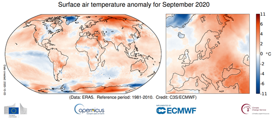 Źródło: https://climate.copernicus.eu/surface-air-temperature-september-2020