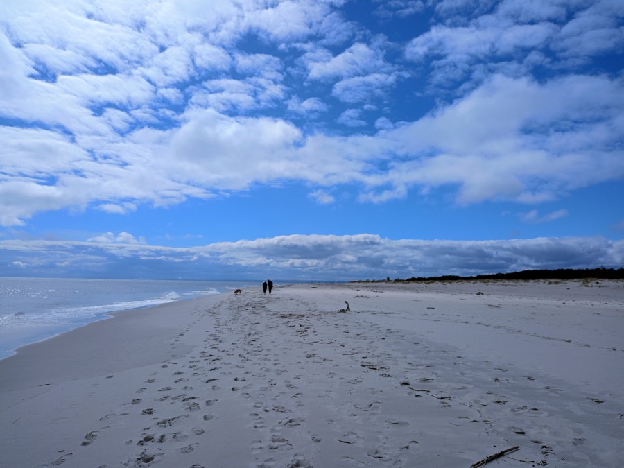 Plaża na Półwyspie Helskim nad Morzem Bałtyckim, 17.04.2024 r. Fot. Julita Biszczuk-Jakubowska | IMGW-PIB