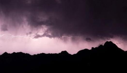 Burza w Tatrach, 25.07.2023 r. Fot. Witold Kaszkin IMGW-PIB