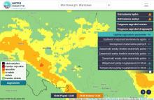 Mapy z prognozowanym zagrożeniem pożarowym lasów dostępne są w serwisie map dynamicznych meteo.imgw.pl