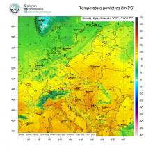 Prognoza modelowa temperatury powietrza | cmm.imgw.pl