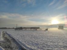 Zimowo w Łebie. Stacja hydrologiczno-meteorologiczna w Łebie, 19.11.2022 r. Fot. Katarzyna Walicka-Formela | IMGW-PIB