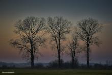 Jesienny zachód słońca nad Narwią. Fot. Maciek Maciejewski | IMGW-PIB