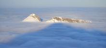 Zimowy poranek z inwersją w Tatrach. Widok na Giewont, 27.01.2023 r. Fot. Witek Kaszkin | IMGW-PIB