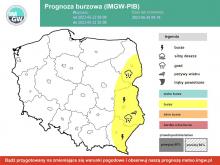 Prognoza burz na czwartek 22.06.2023 r. | https://meteo.imgw.pl/ | https://www.facebook.com/burzaalertimgw 