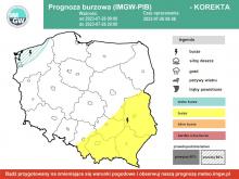Prognoza burzowa IMGW-PIB na 26.07.2023 r.
